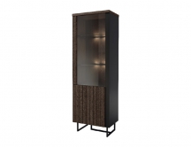 Mebin - Faros Witryna pojedyncza 1DS1D lewa z oświetleniem